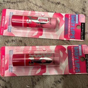 Baby Lips Glow Balm My Pink 01 Hydrating Lip Color  (Set of‎ 2)